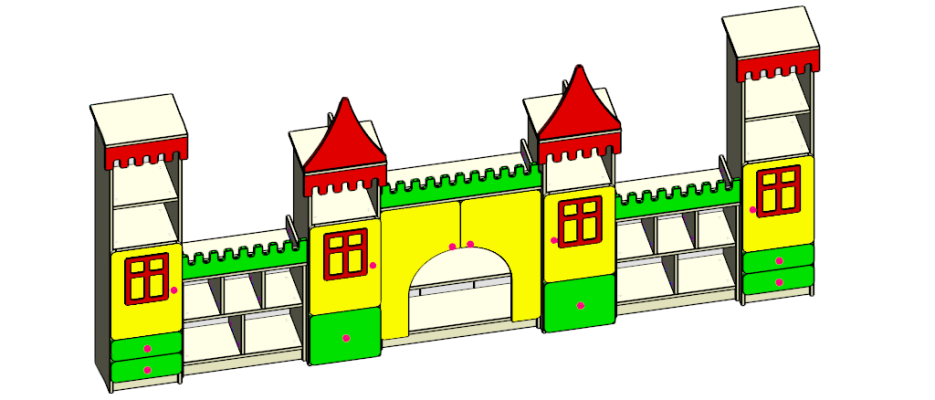 Set mobilier CASTEL 2
